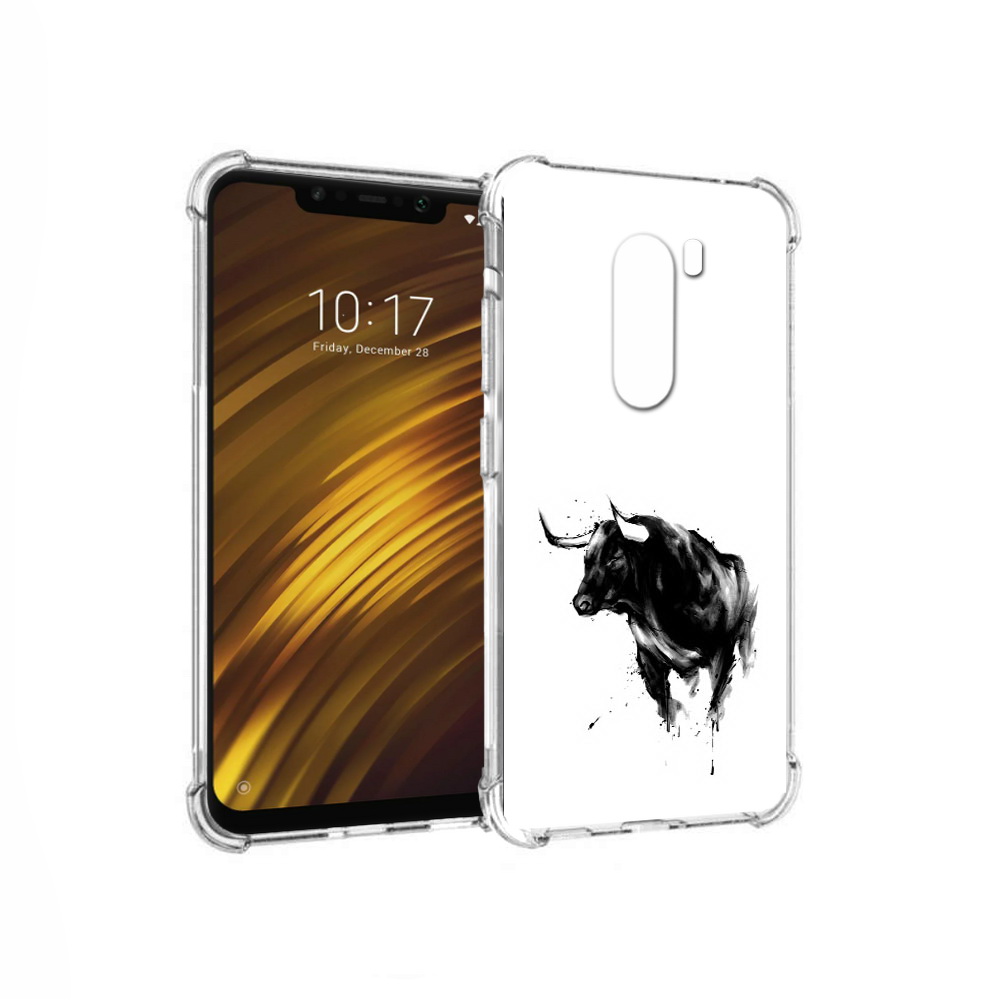 

Чехол MyPads Tocco для Xiaomi Pocophone F1 бык (PT116503.308.254), Прозрачный, Tocco