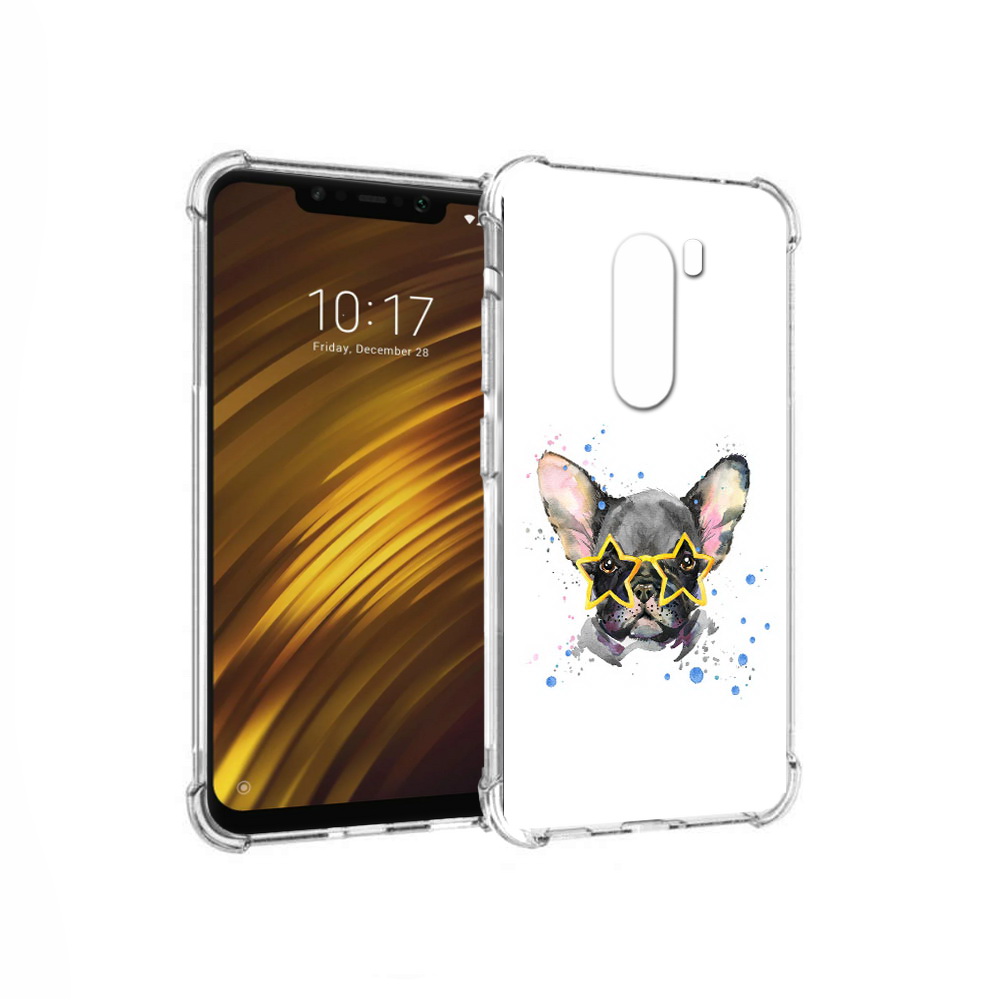 

Чехол MyPads Tocco для Xiaomi Pocophone F1 буля в очках (PT116503.308.252), Прозрачный, Tocco
