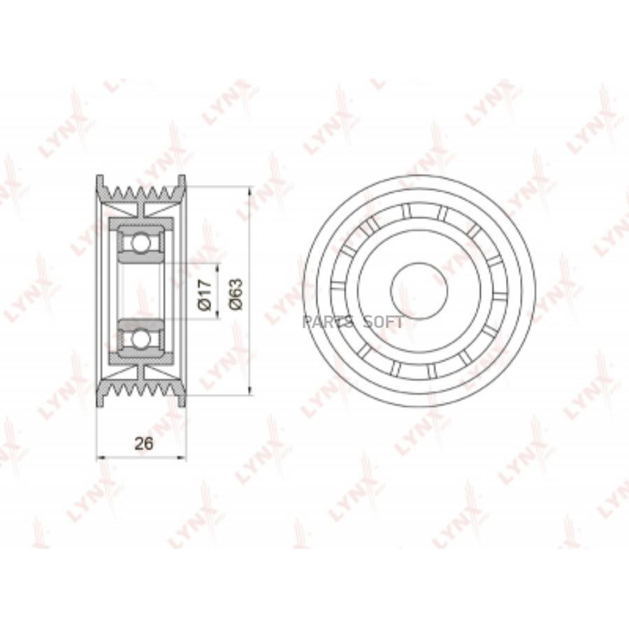 

Ролик направляющий приводной VW Passat B5/Passat B5 Variant/Passat B55 98>10 Audi A4 B6/A4