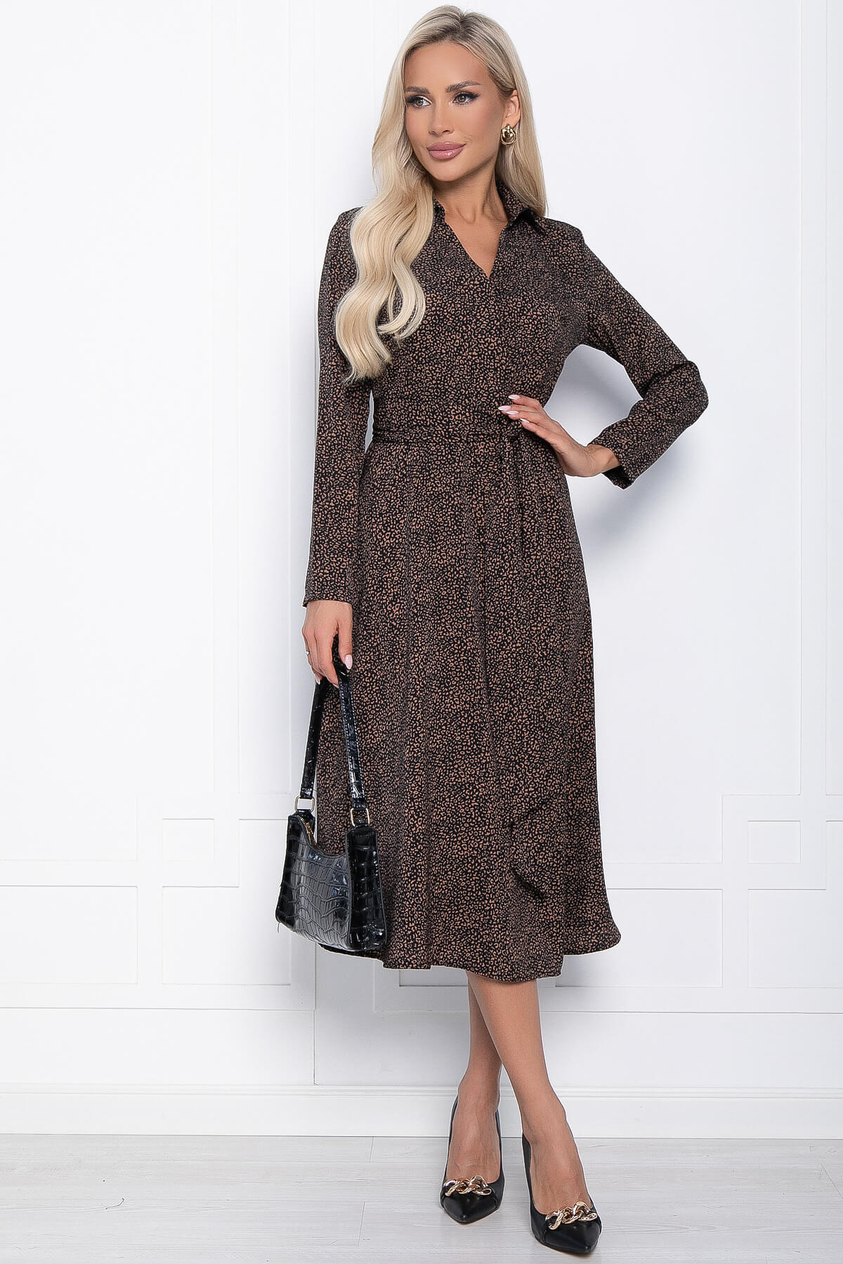 

Платье женское LT Collection Маргарита коричневое 44, Коричневый, Маргарита