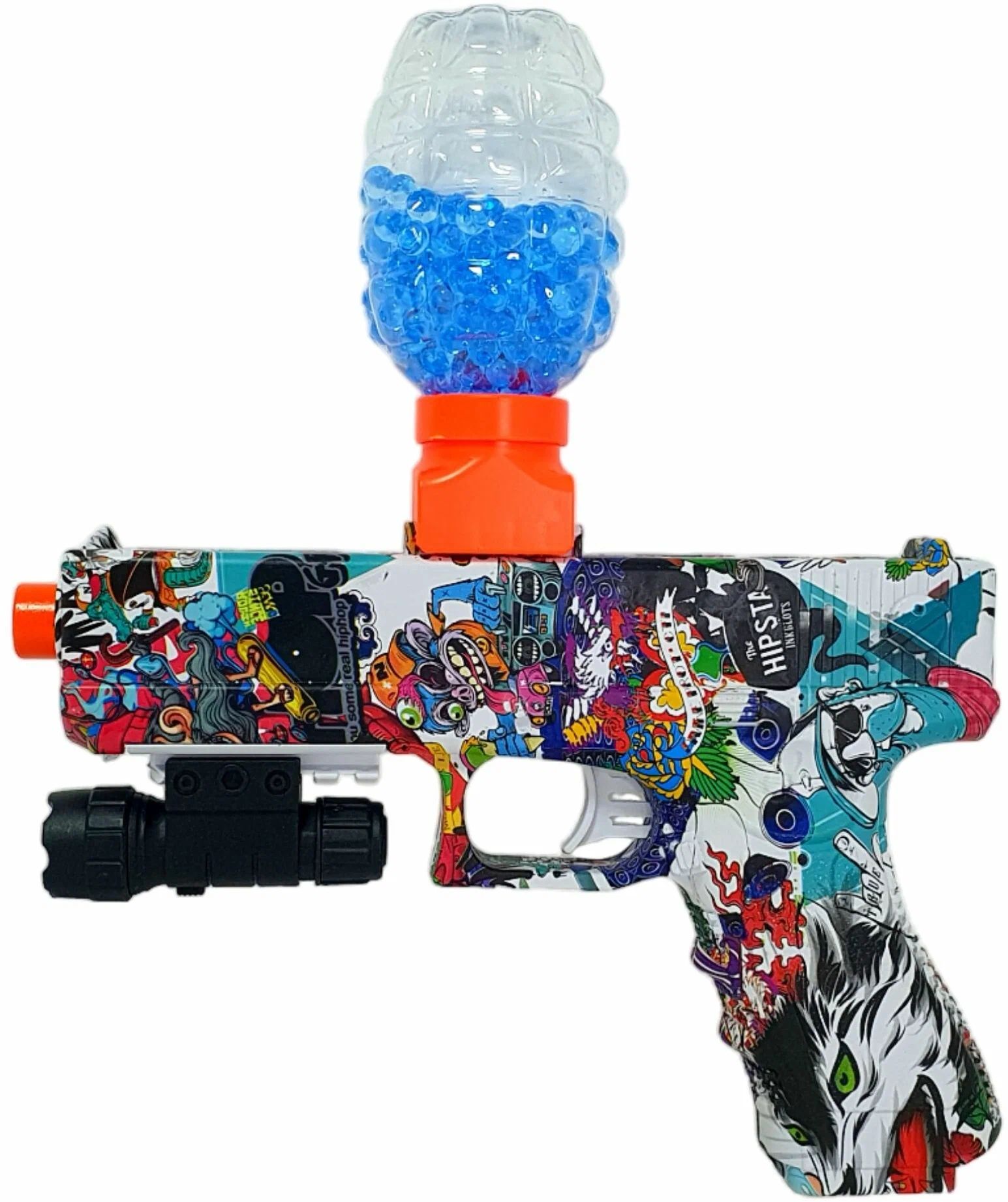 Детский Орбизовый Пистолет игрушечный RASULEV WATER BOMB RWB 116 25 см красный 1150₽