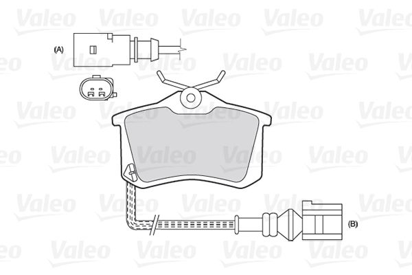 

Тормозные колодки Valeo дисковые 301180