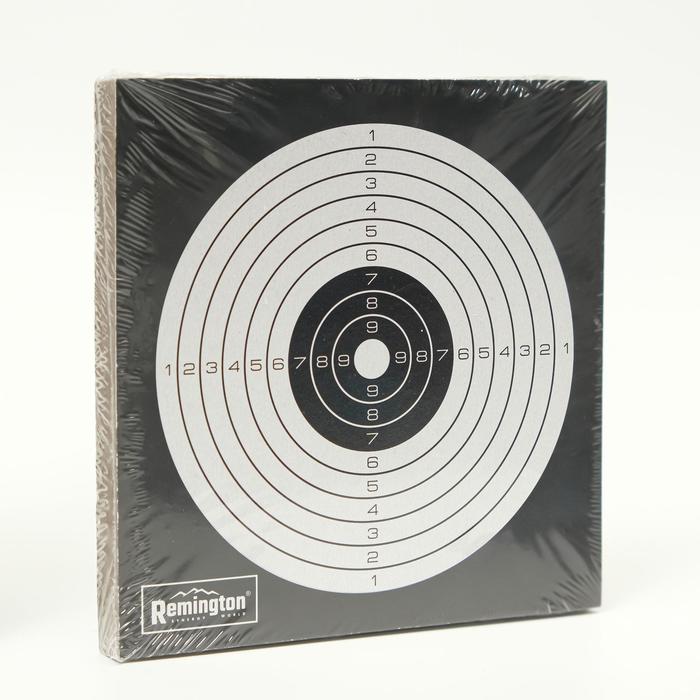 

Мишень Remington черно-белая, 14 х 14 см, Черный;белый