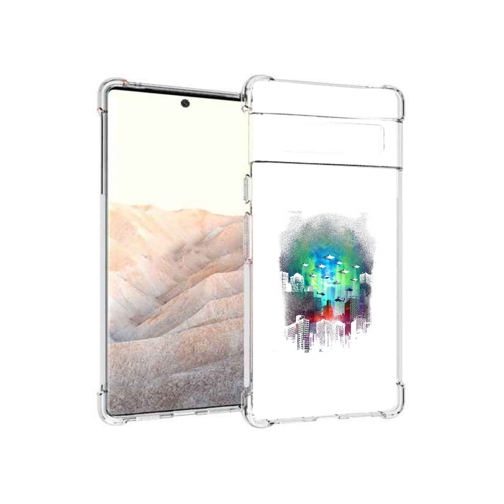 

Чехол MyPads Tocco для Google Pixel 6 Pro город в свечении, Прозрачный, Tocco