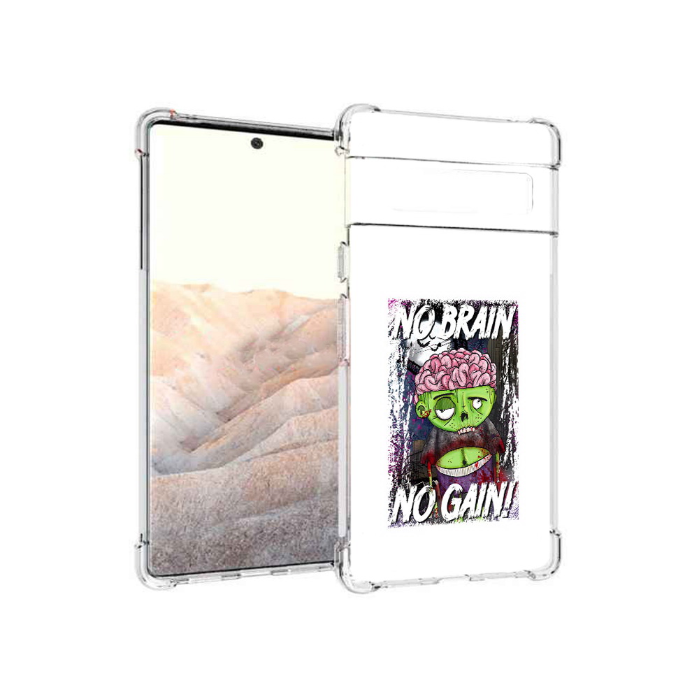 

Чехол MyPads Tocco для Google Pixel 6 Pro глупый зомби, Прозрачный, Tocco