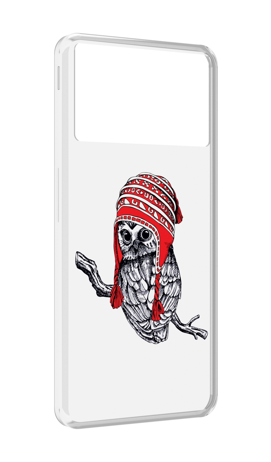 

Чехол MyPads сова-в-красной-шапке-на-веточке для ZTE Nubia Z40S Pro, Прозрачный, Tocco