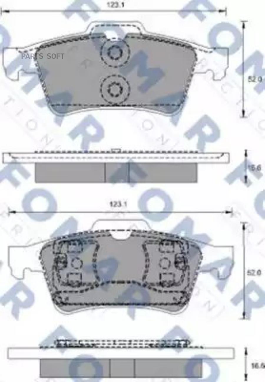 

Тормозные колодки FOMAR-FRICTION задние fo686781