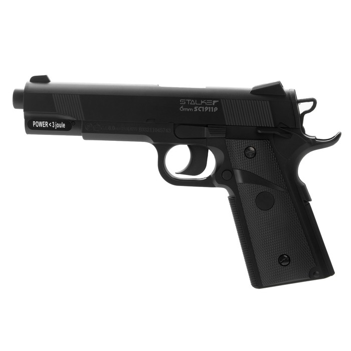 

Пистолет страйкбольный "Stalker SC1911P" кал. 6 мм, пластиковый корпус, до 105 м/с