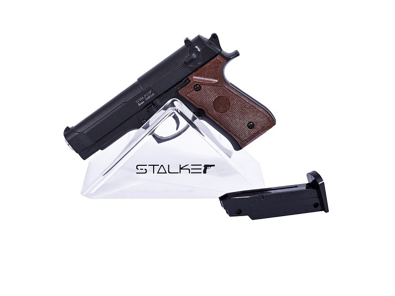 

Пистолет страйкбольный "Stalker" Beretta 92 мини, кал. 6мм, Черный, SA92M Spring