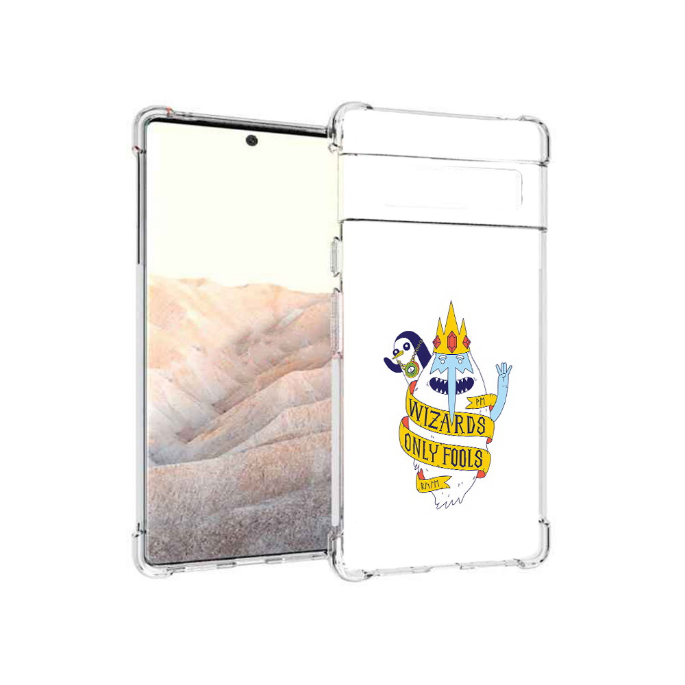 

Чехол MyPads Tocco для Google Pixel 6 Pro время приключений снежный король, Прозрачный, Tocco