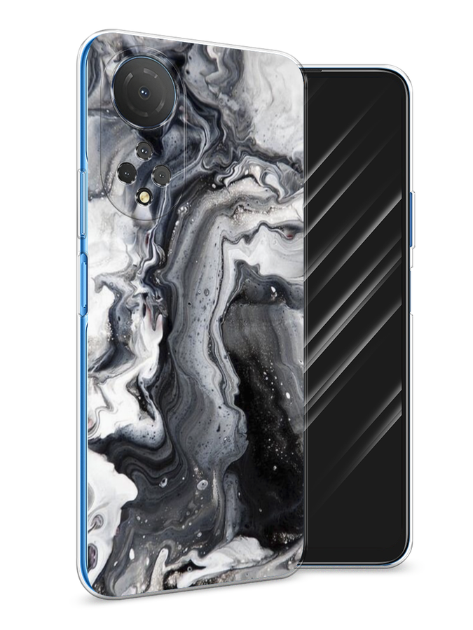

Чехол Awog на Honor X7 2022 "Бело-черные сложные полосы", Разноцветный, 6108850-3