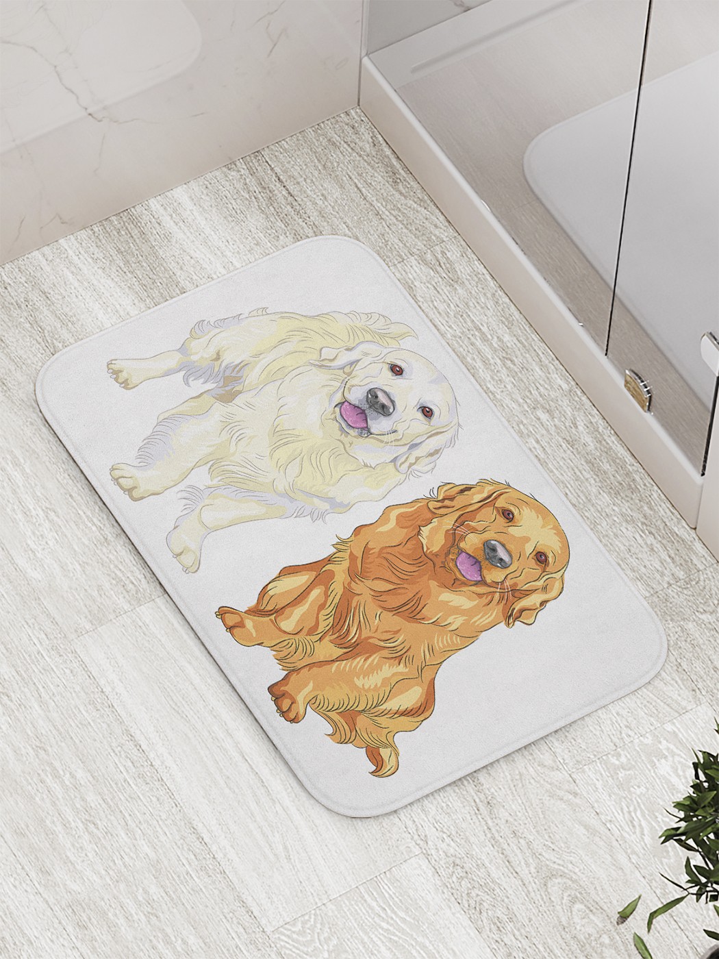 

Коврик противоскользящий для ванной, сауны, бассейна, 77х52 см bath_59191 JoyArty