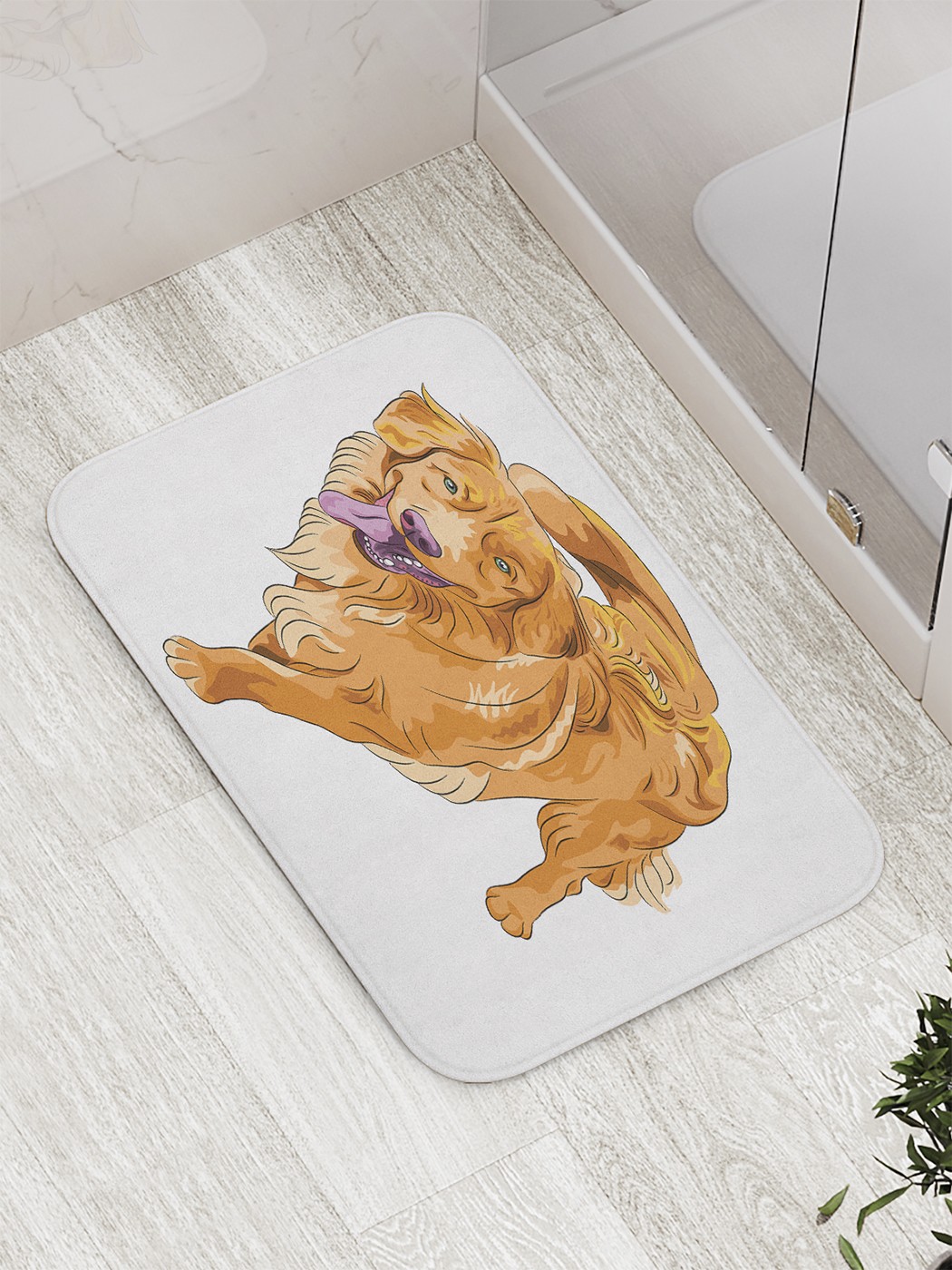 

Коврик противоскользящий для ванной, сауны, бассейна, 77х52 см bath_59190 JoyArty