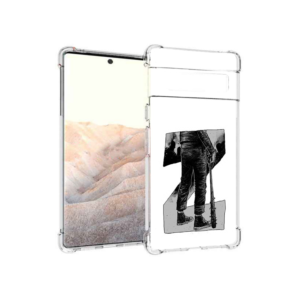 

Чехол MyPads Tocco для Google Pixel 6 Pro воин черно белый, Tocco