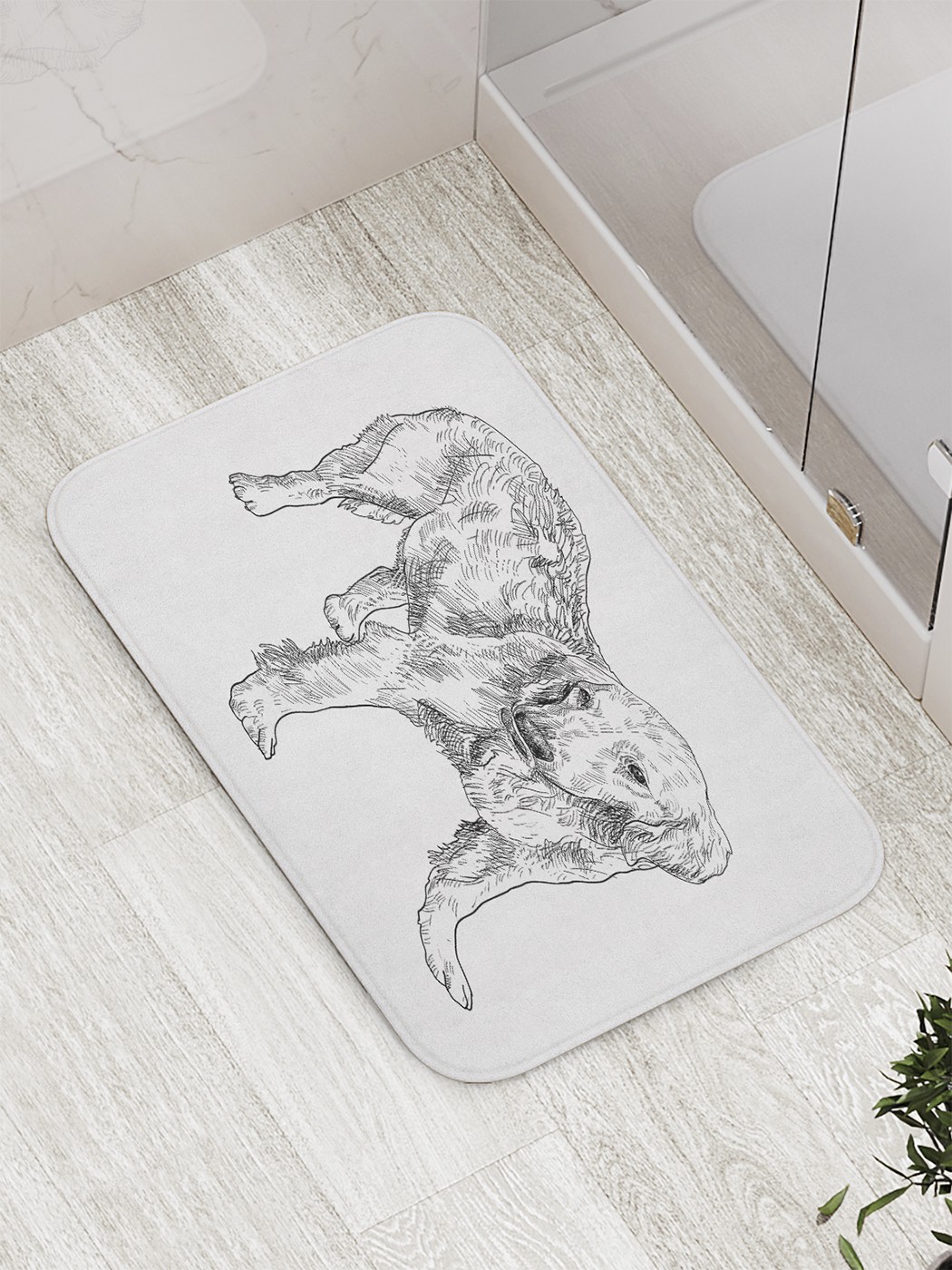 

Коврик противоскользящий для ванной, сауны, бассейна, 77х52 см bath_59182 JoyArty