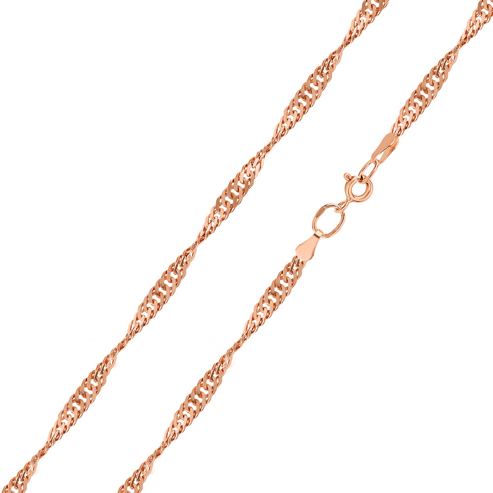 

Цепочка из красного золота 60 см Красцветмет 12-028ПГ/0,40, Золотистый, 12-028ПГ/0,40