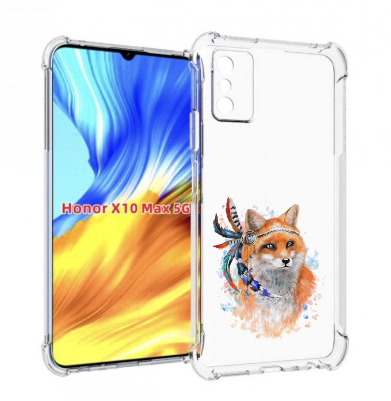 

Чехол MyPads инду лиса для Honor X10 Max, Прозрачный, Tocco