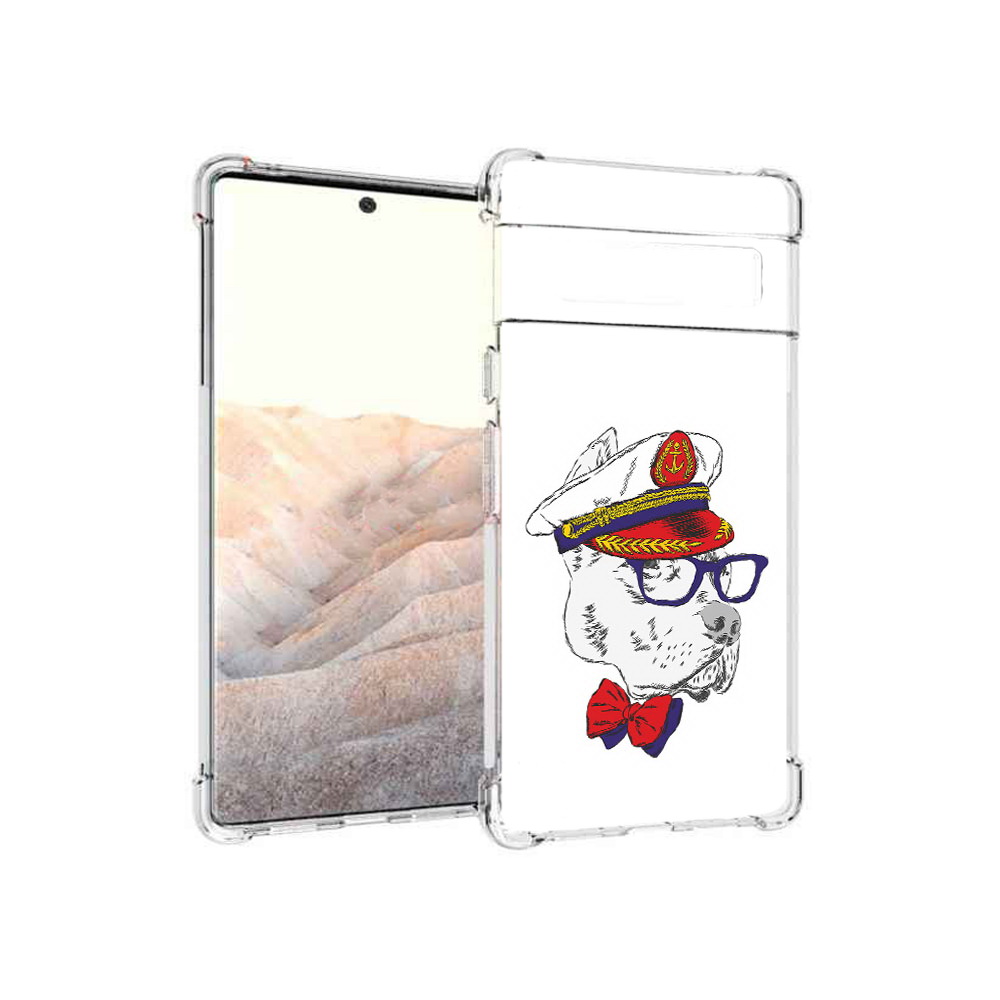 

Чехол MyPads Tocco для Google Pixel 6 Pro бульдог, Прозрачный, Tocco