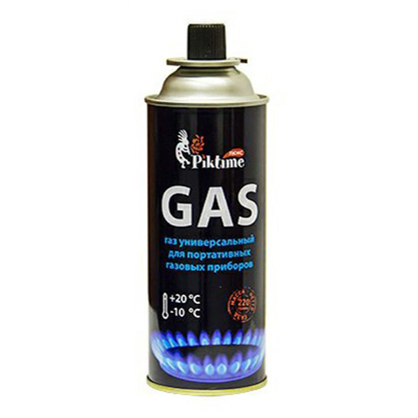 Газ Piktime Люкс для портативных газовых приборов универсальный 220 г