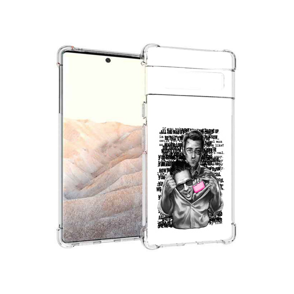

Чехол MyPads Tocco для Google Pixel 6 Pro бойцовский клуб, Прозрачный, Tocco