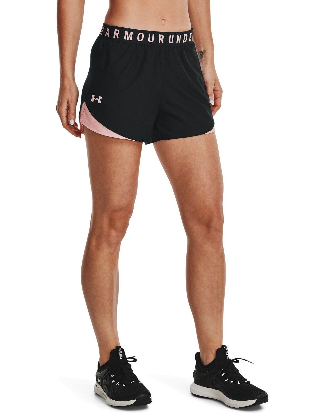 

Шорты женские Under Armour Play Up Shorts 3.0 черные SM, Play Up Shorts 3.0