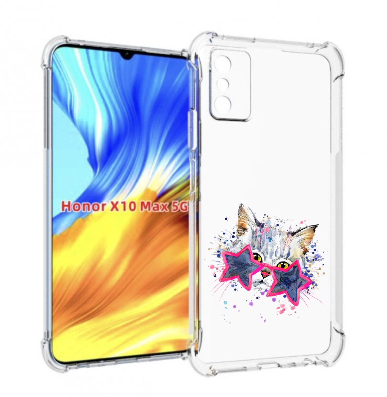 

Чехол MyPads звездные очки для Honor X10 Max, Прозрачный, Tocco