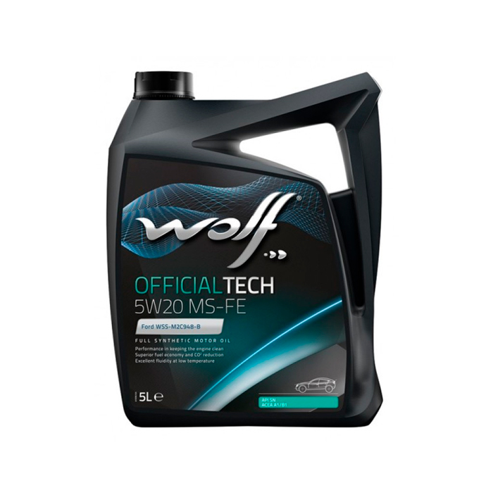 фото Масло моторное officialtech 5w20 ms-fe 5l wolf