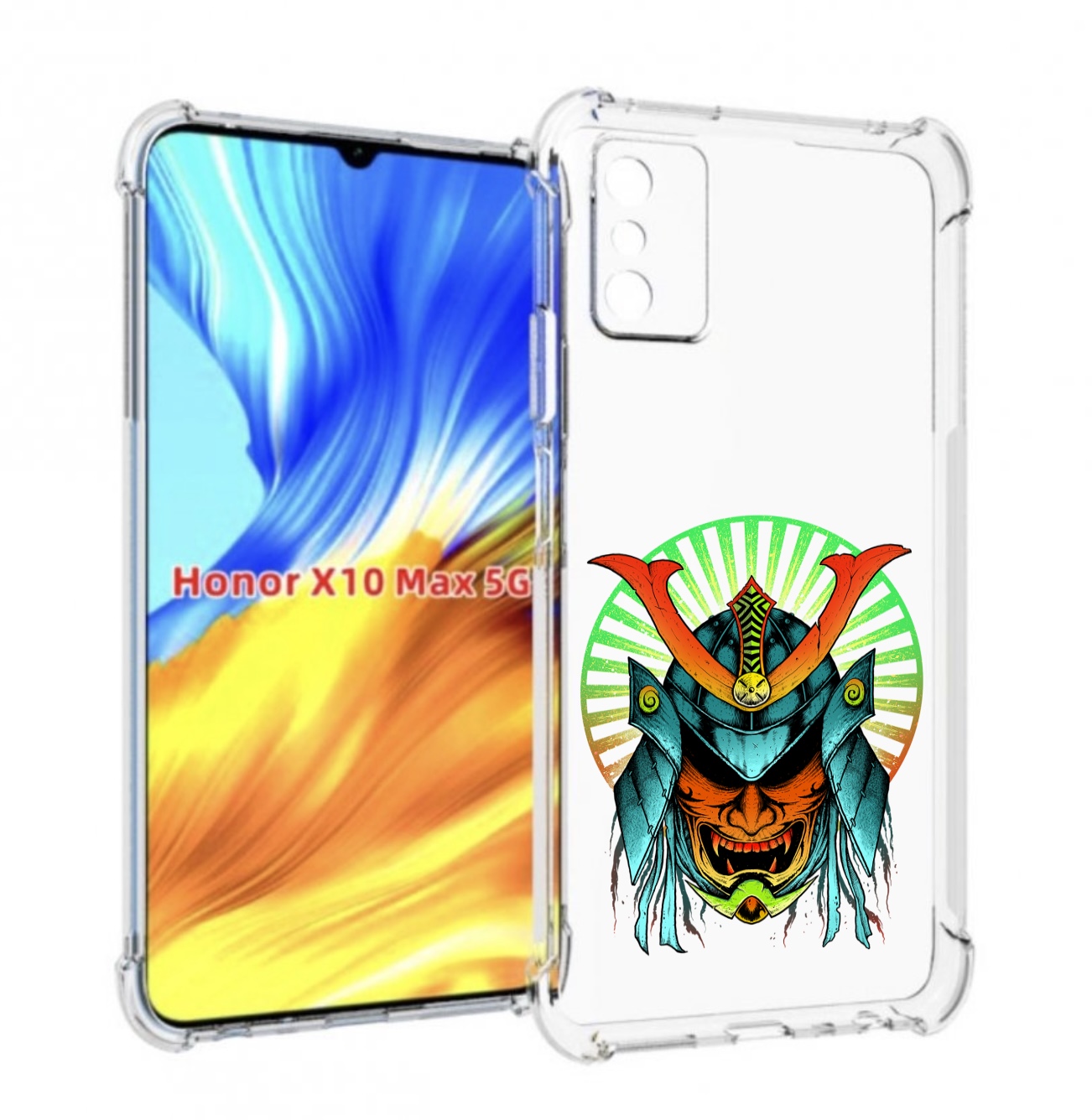 

Чехол MyPads ешимитсу рисунок для Honor X10 Max, Прозрачный, Tocco
