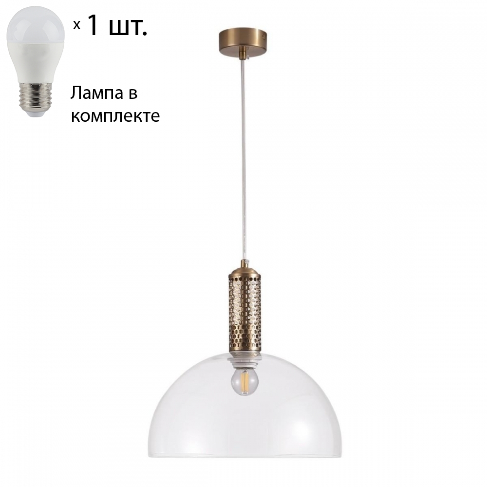 

Подвесной светильник с лампочкой CRYSTAL LUX ANGELINA SP1 BRASS+Lamps