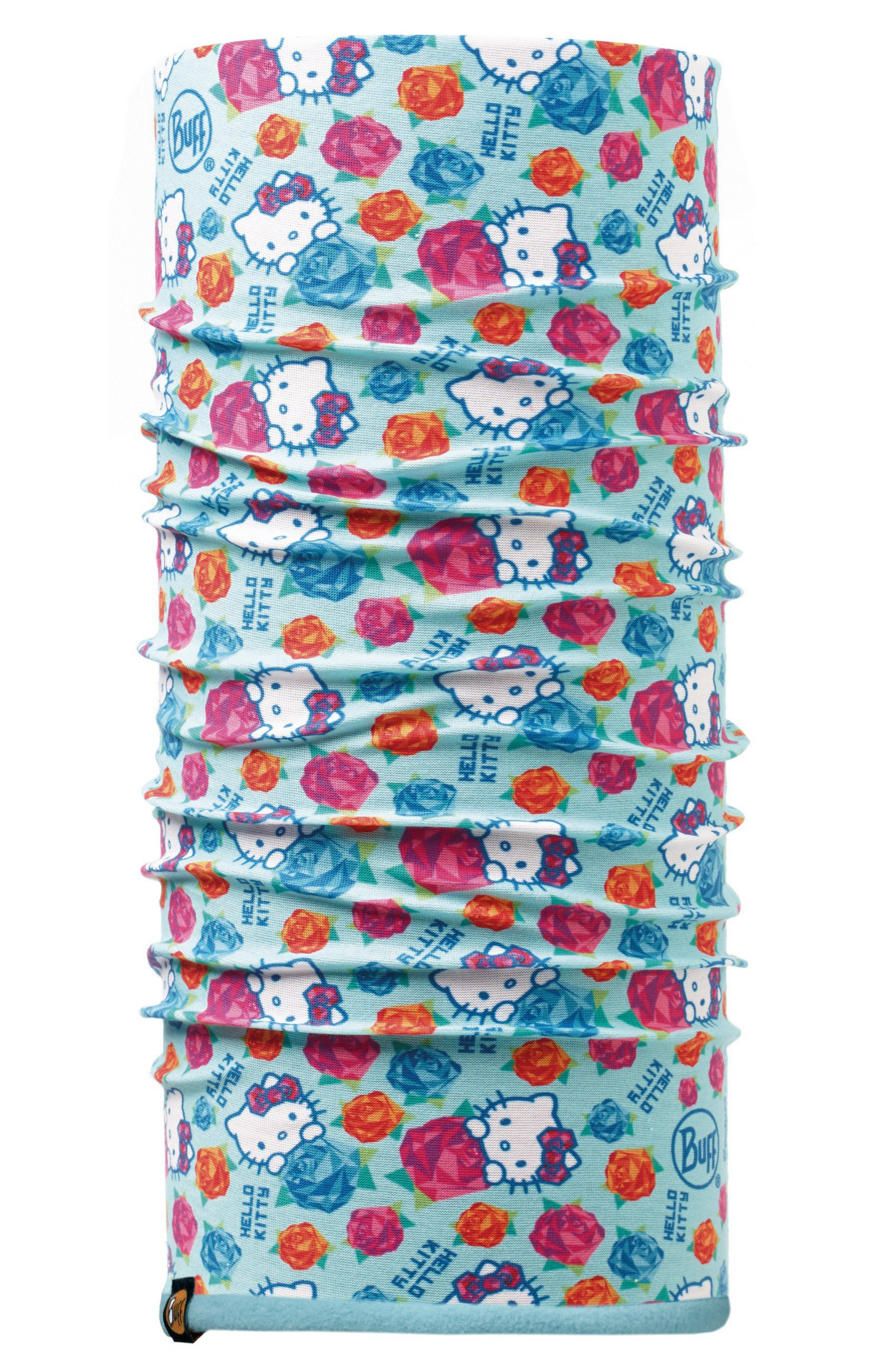 фото Шарф-труба buff licenses hello kitty jr polar, roses turquoise/blue capri, one size