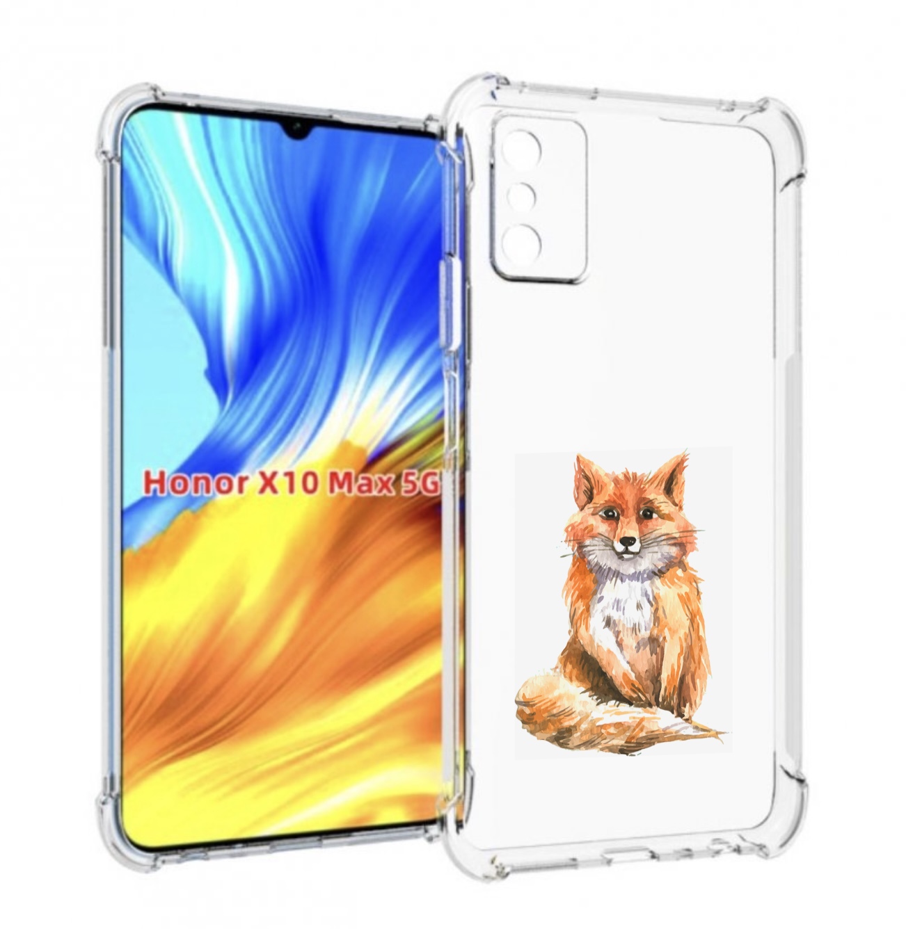 

Чехол MyPads детская лиса для Honor X10 Max, Прозрачный, Tocco