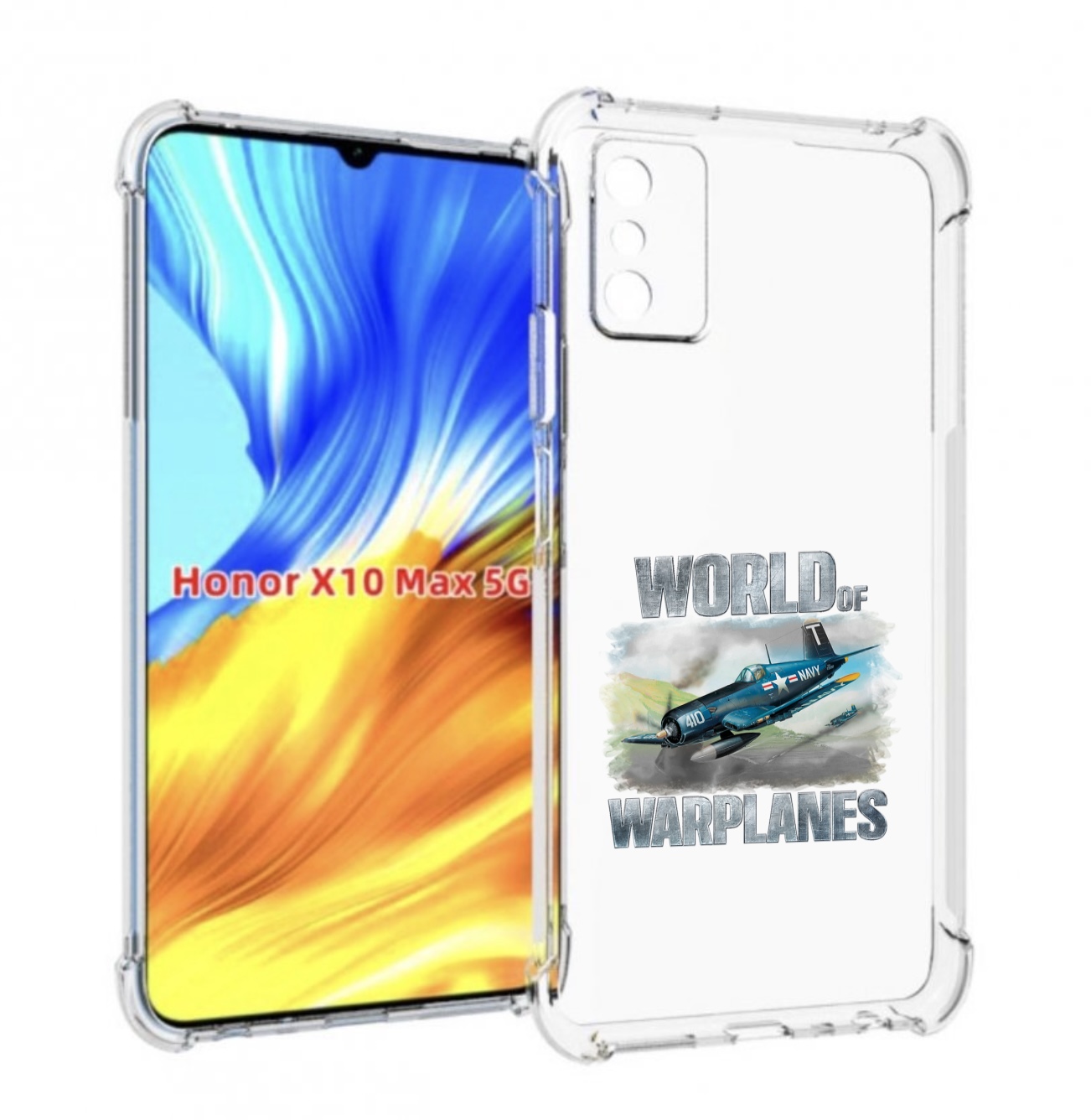 

Чехол MyPads Боевой самолет для Honor X10 Max, Прозрачный, Tocco