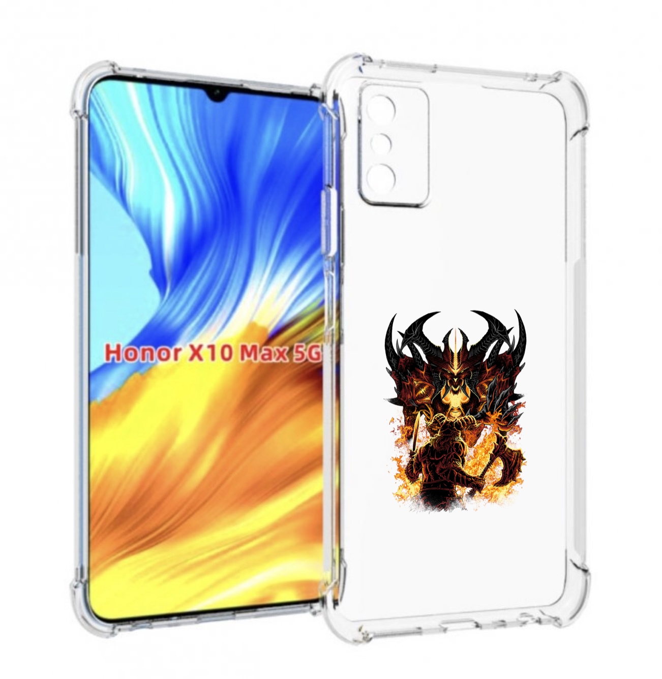 

Чехол MyPads демон shadow fiend для Honor X10 Max, Прозрачный, Tocco