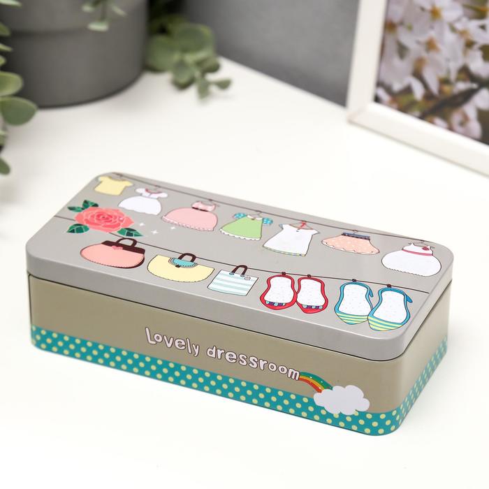 

Шкатулка металл "Любимый гардероб" 5х18х8,5 см