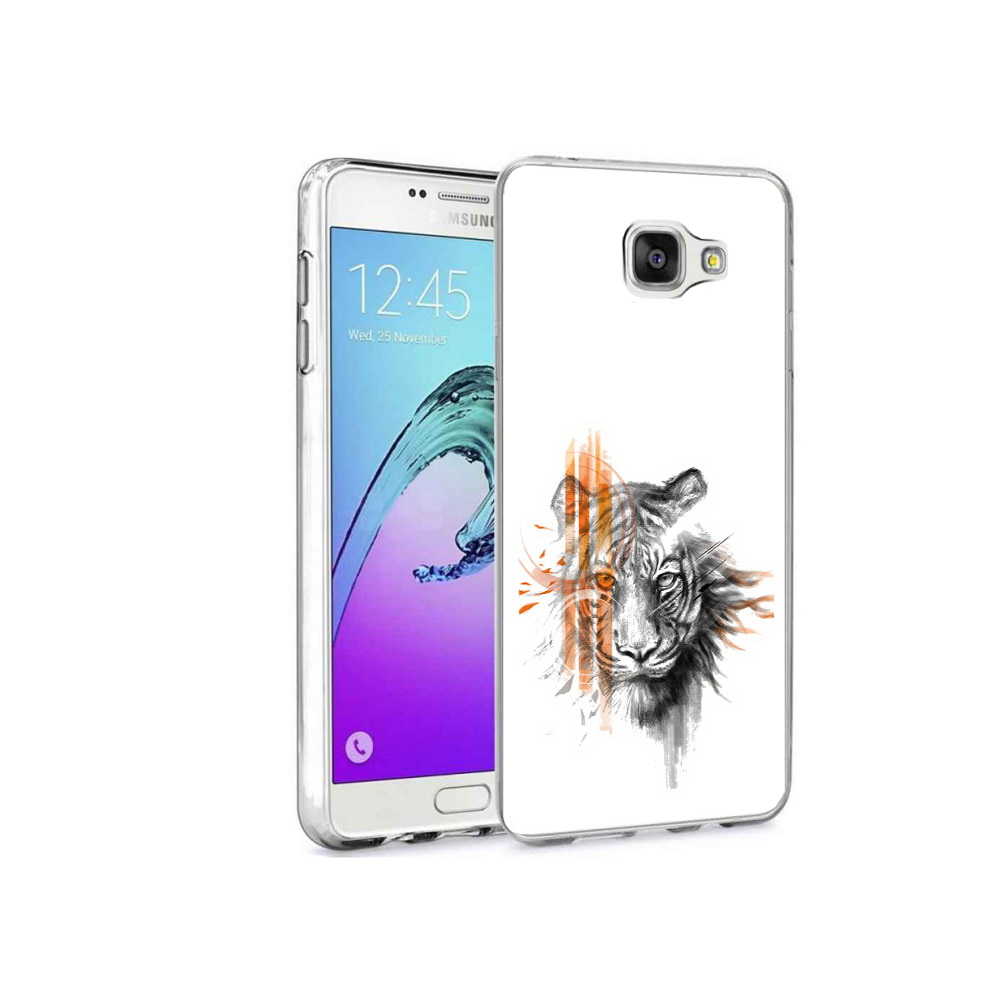 

Чехол MyPads Tocco для Samsung Galaxy A9 Pro огненный тигр (PT52968.556.526), Прозрачный, Tocco