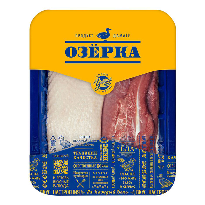

Филе грудки утенка Озерка охлажденное 500 г