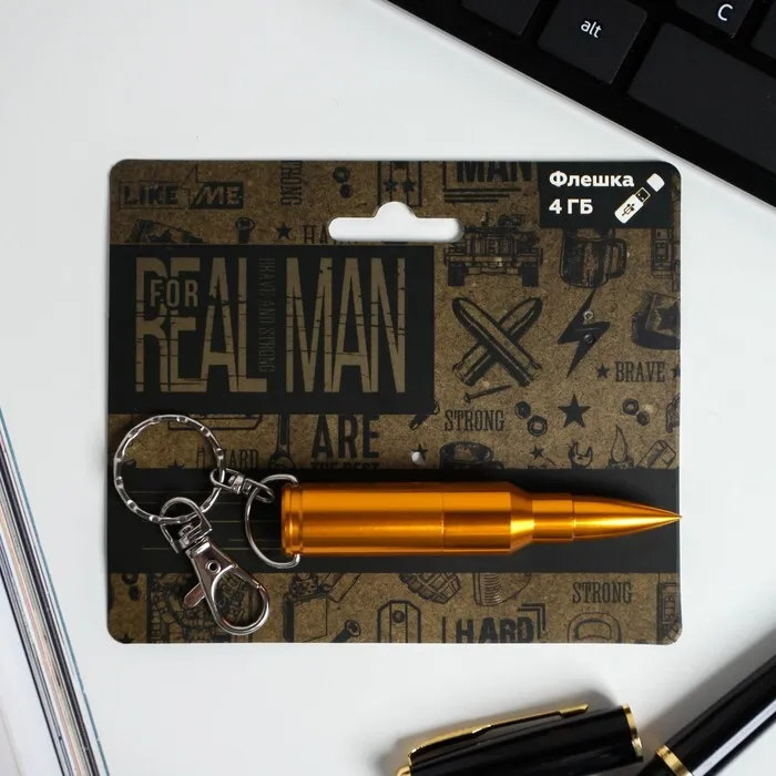 

Флешка на открытке Real Man Like Me 4 ГБ
