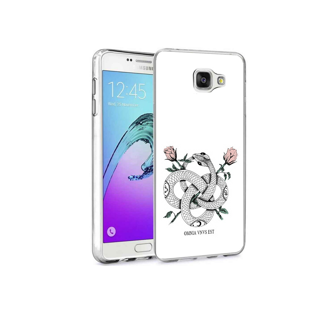 

Чехол MyPads Tocco для Samsung Galaxy A9 Pro нарисованная змея абстракция, Прозрачный, Tocco
