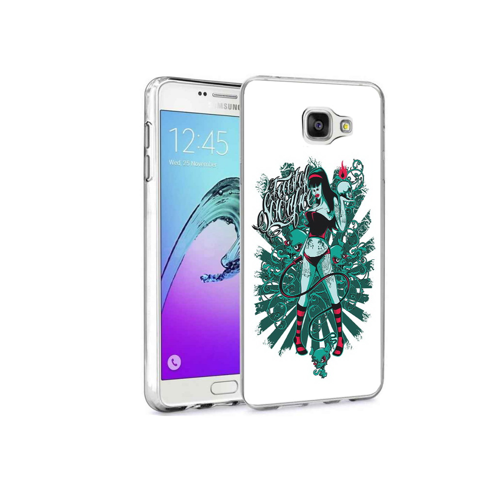 

Чехол MyPads Tocco для Samsung Galaxy A9 Pro нарисованная девушка в татуировках, Прозрачный, Tocco