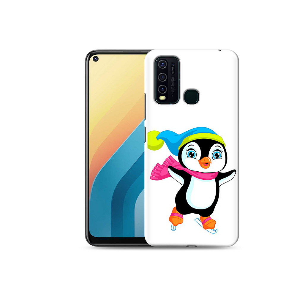 

Чехол MyPads Tocco для Vivo Y30 пингвин на коньках (PT149334.437.540), Прозрачный, Tocco