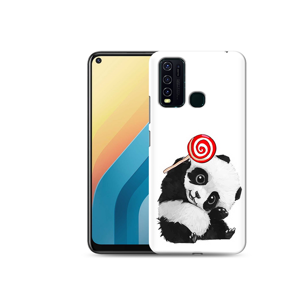 

Чехол MyPads Tocco для Vivo Y30 панда с леденцом (PT149334.437.534), Прозрачный, Tocco