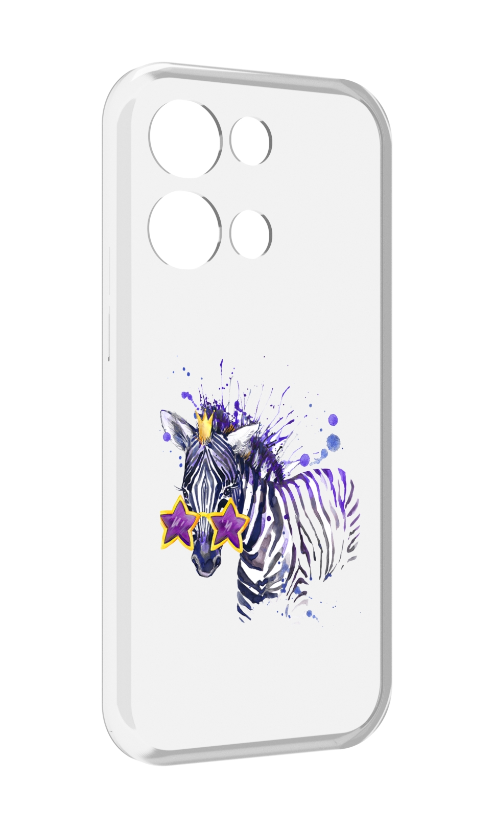 

Чехол MyPads акварельная зебра для OPPO Reno8 Pro, Прозрачный, Tocco