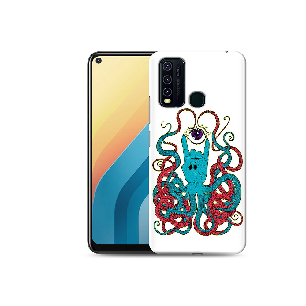 

Чехол MyPads Tocco для Vivo Y30 осьминог-рука абстракция (PT149334.437.530), Прозрачный, Tocco