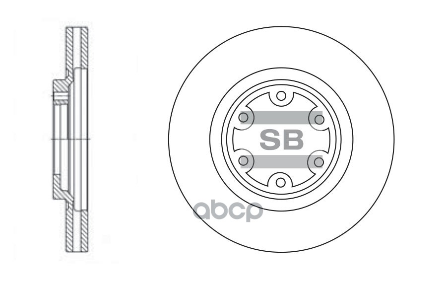 

Диск Тормозной Передний Hyundai Terracan 01-06 Sd1049 Sangsin brake арт. SD1049