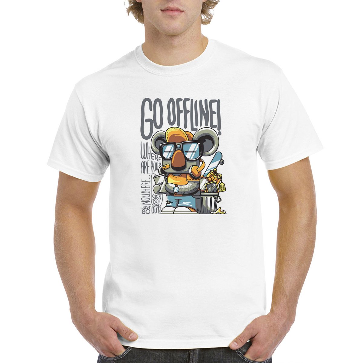 

Футболка унисекс CoolPodarok 8M015801 белая 58 RU, Белый, 8M015801