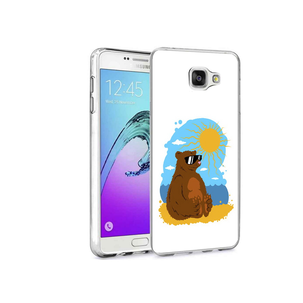 

Чехол MyPads Tocco для Samsung Galaxy A9 Pro медведь на чиле (PT52968.556.468), Прозрачный, Tocco