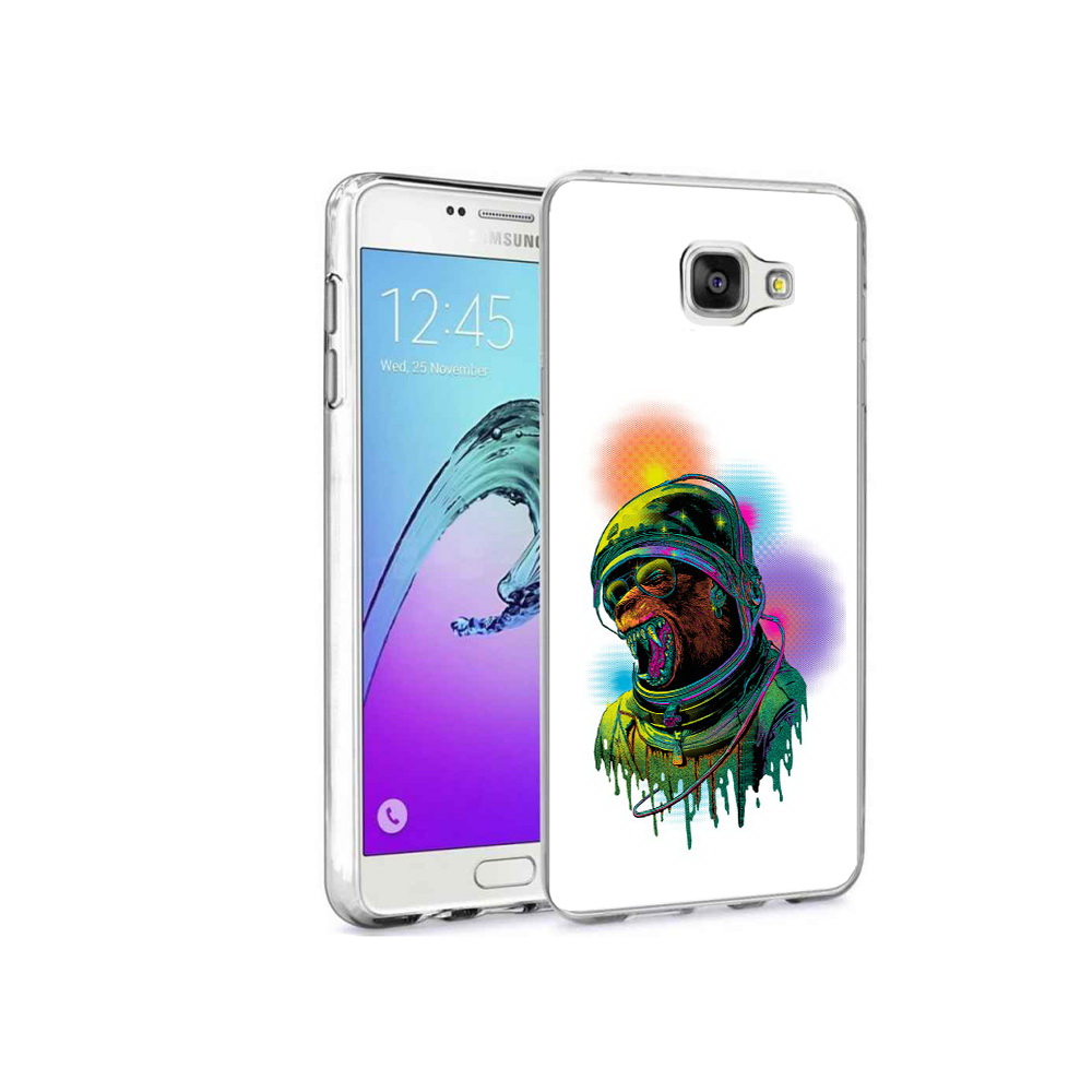 

Чехол MyPads Tocco для Samsung Galaxy A9 Pro медведь космонавт (PT52968.556.466), Прозрачный, Tocco