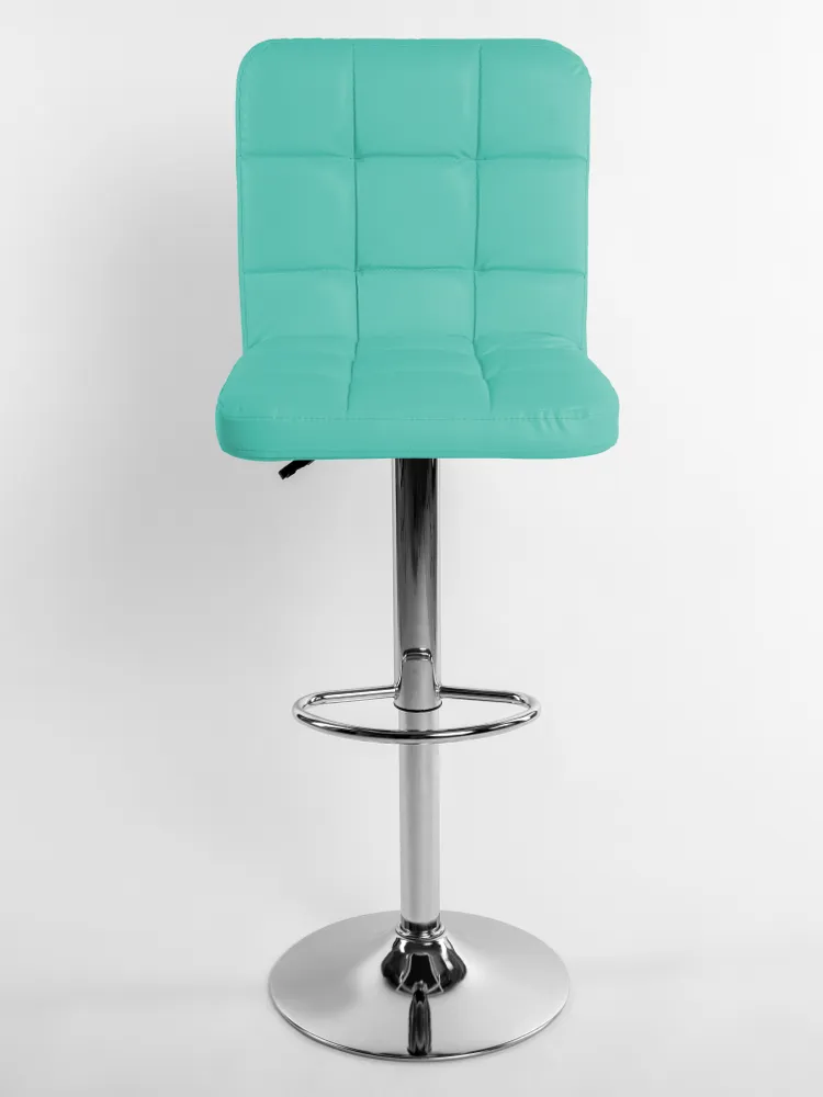 Стул барный Masscomplekt Ирис бирюзовый/серебристый