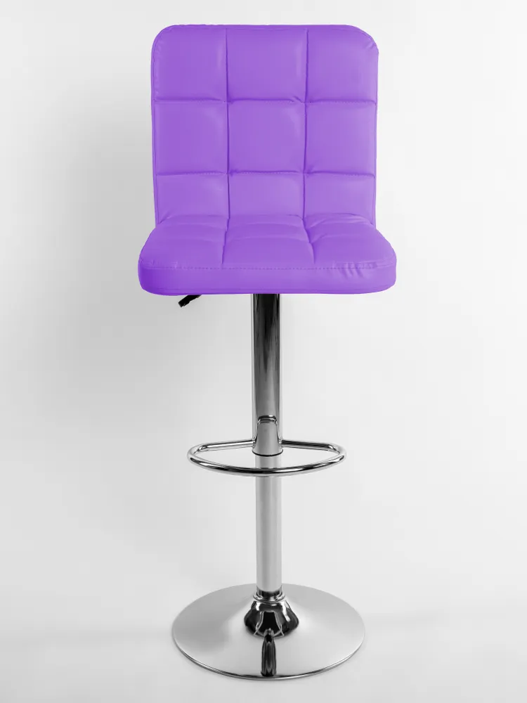 Стул барный Masscomplekt Ирис сиреневый/серебристый