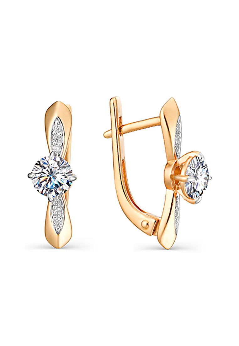 

Серьги из желтого золота с фианитом Kari Jewelry С132-894, С132-894